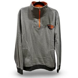 OSU Box Seat Clothing Quarter Zip Track Jacket Size Large Collegiate Athletics